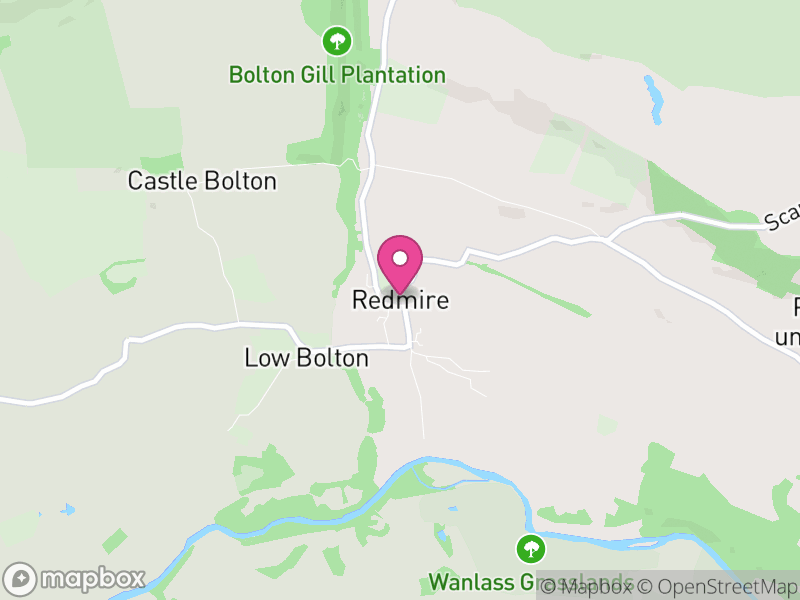 Map of Redmire, North Yorkshire
