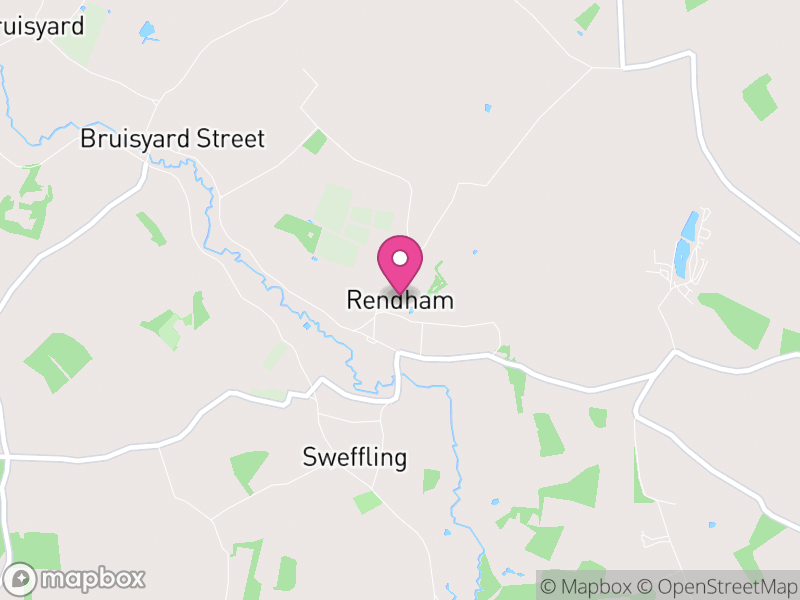 Map of Rendham, East Suffolk