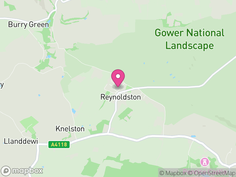 Map of Reynoldston, Swansea