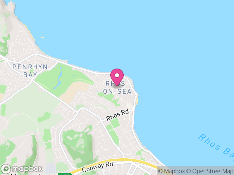 Map of Rhos-on-Sea, Conwy