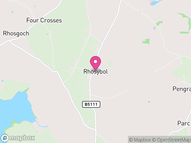 Map of Rhosybol, Ynys Môn / Isle of Anglesey