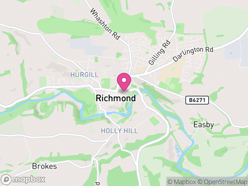 Map of Richmond, North Yorkshire