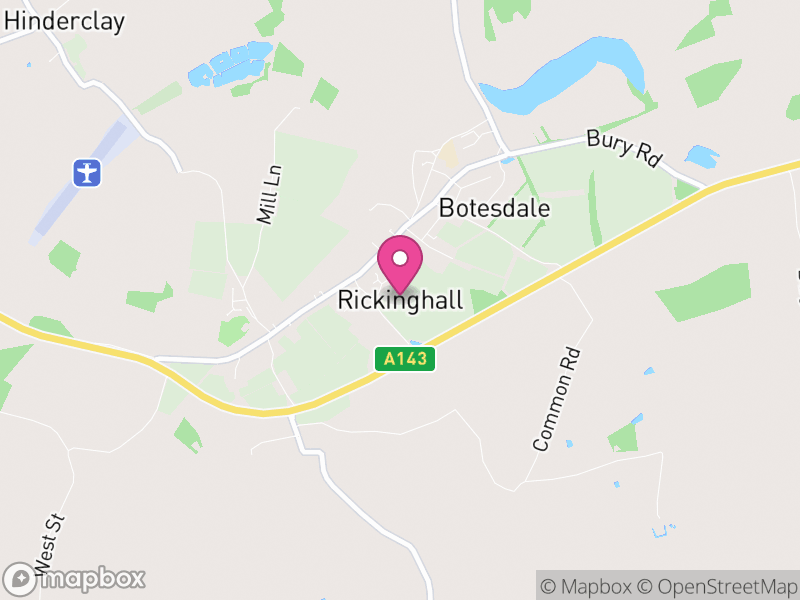 Map of Rickinghall Superior, Mid Suffolk