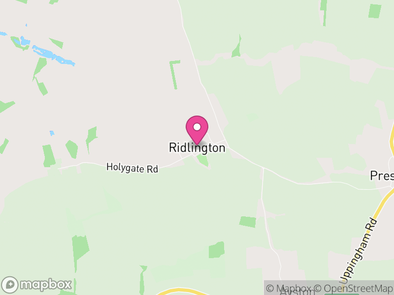 Map of Ridlington, Rutland