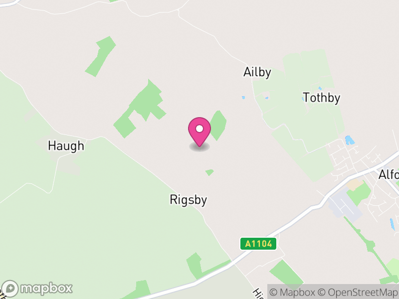Map of Rigsby with Ailby, East Lindsey