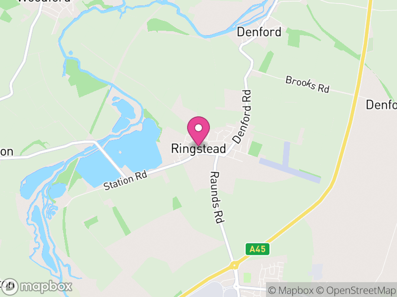 Map of Ringstead, North Northamptonshire