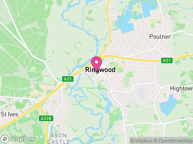 Map of Ringwood, New Forest