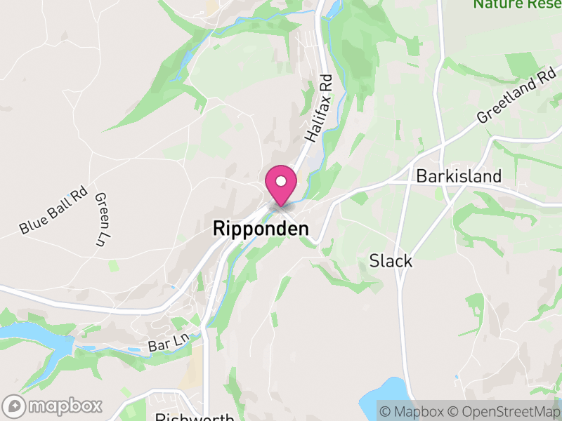 Map of Ripponden, Calderdale