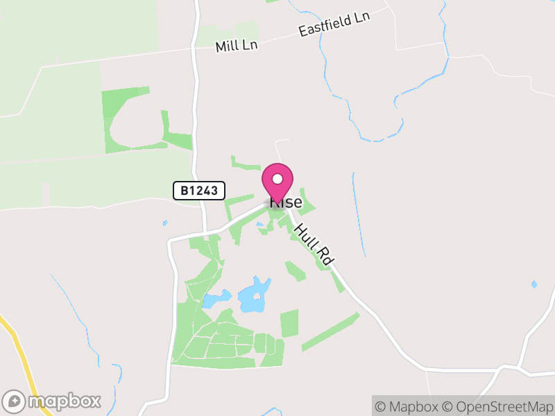 Map of Rise, East Riding of Yorkshire