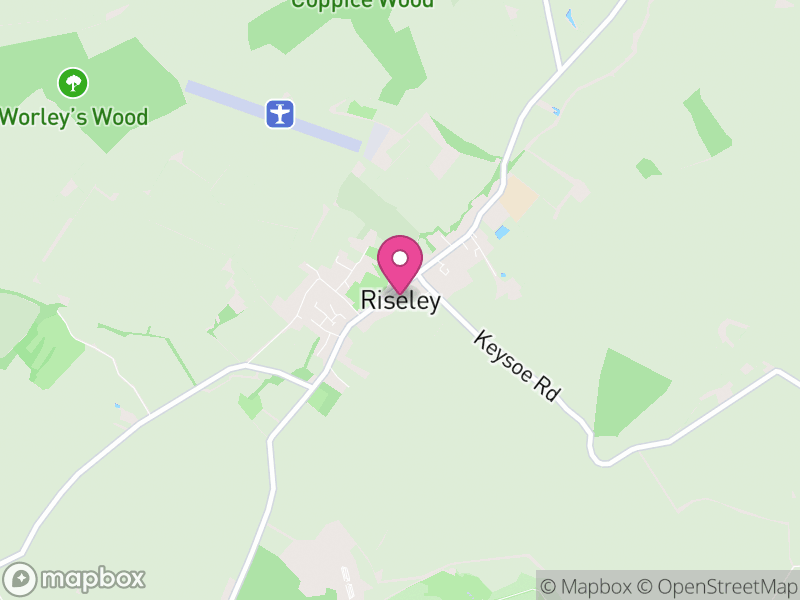 Map of Riseley, Bedford