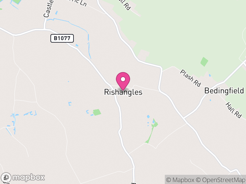 Map of Rishangles, Mid Suffolk