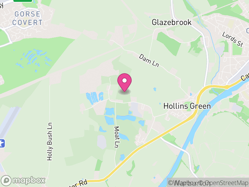 Map of Rixton-with-Glazebrook, Warrington