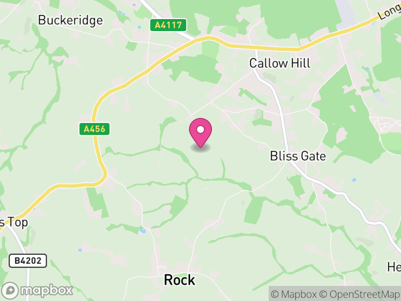 Map of Rock, Wyre Forest