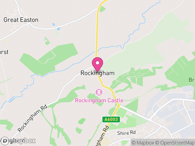 Map of Rockingham, North Northamptonshire