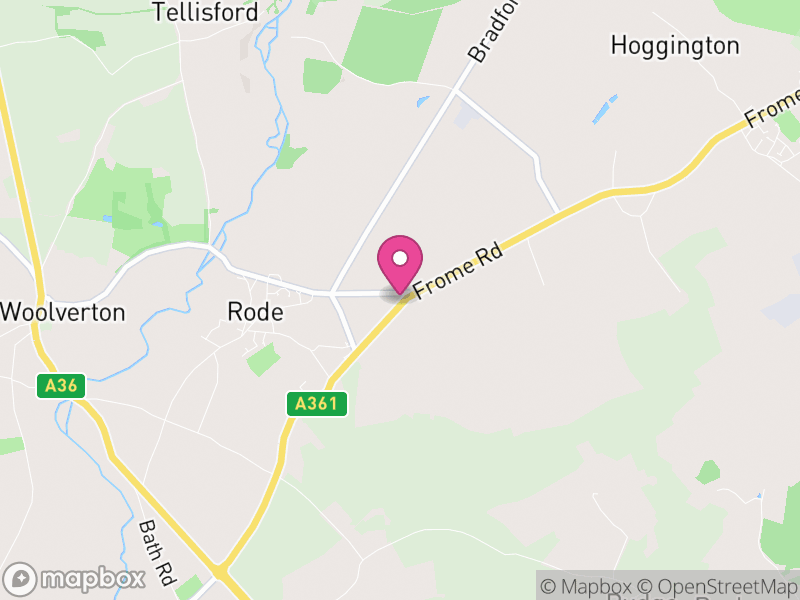 Map of Rode, Somerset