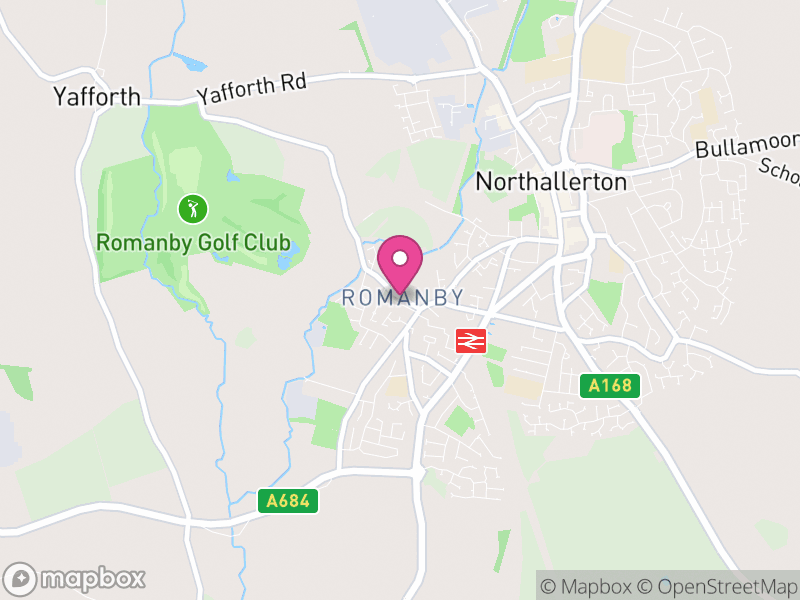 Map of Romanby, North Yorkshire