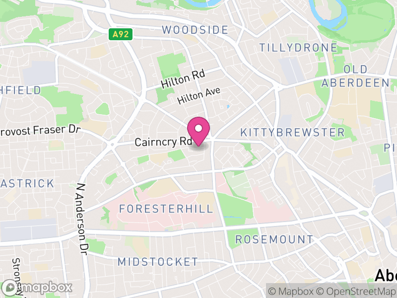 Map of Rosehill and Stockethill, Aberdeen
