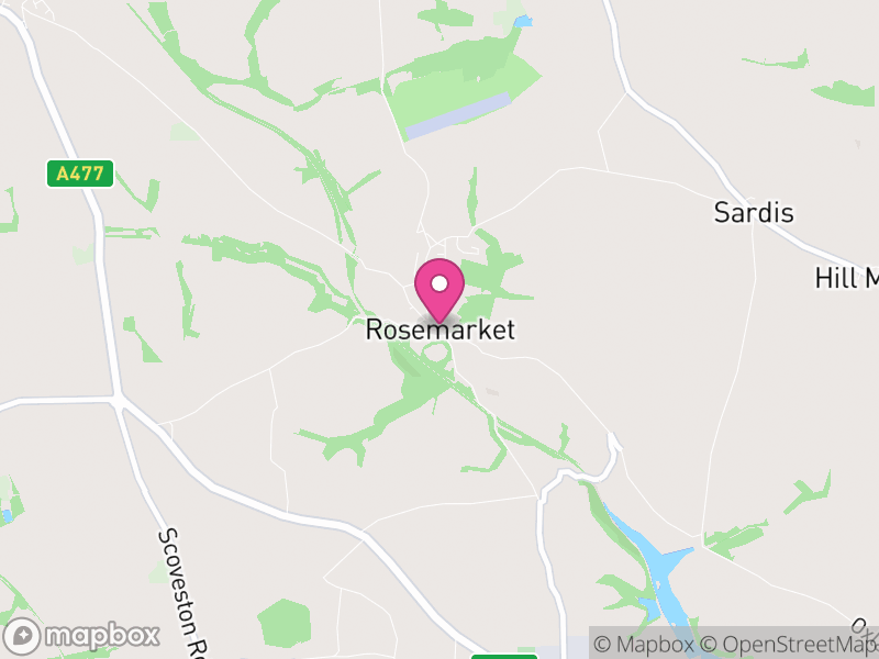 Map of Rosemarket, Pembrokeshire