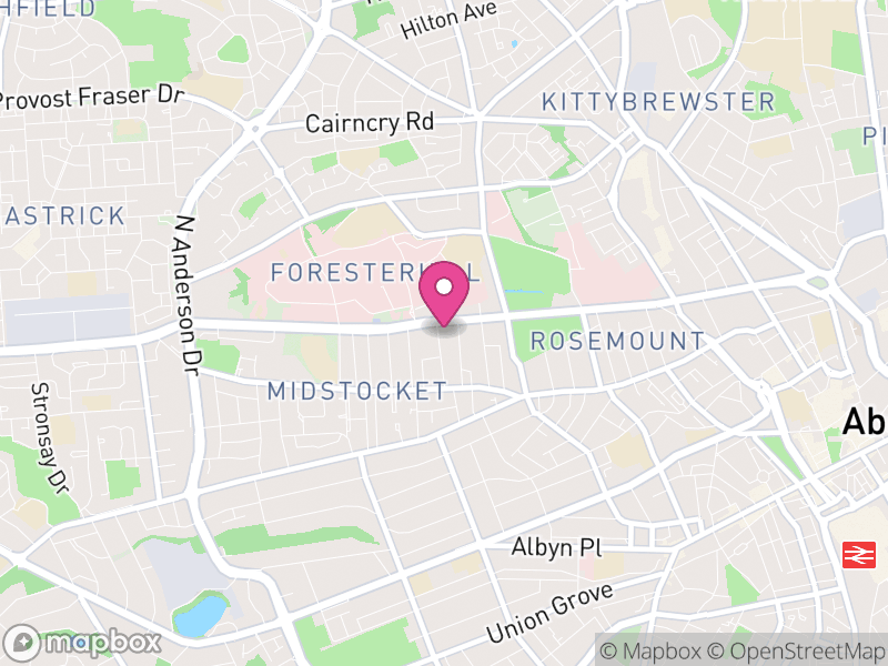 Map of Rosemount and Mile End, Aberdeen