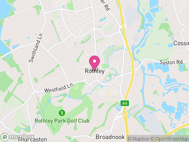 Map of Rothley, Charnwood