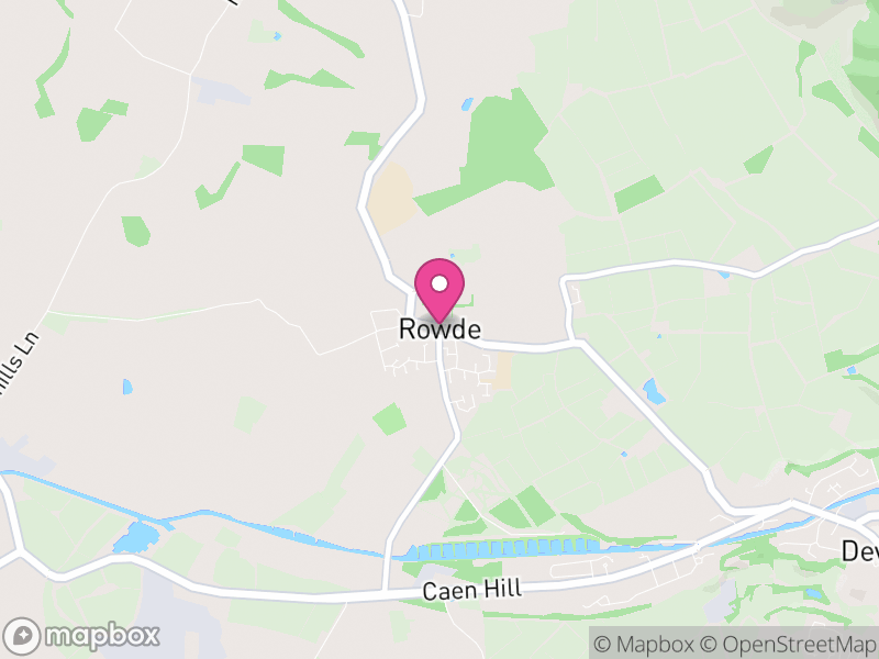 Map of Rowde, Wiltshire