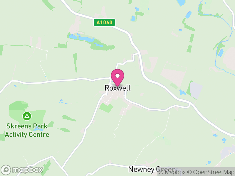 Map of Roxwell, Chelmsford