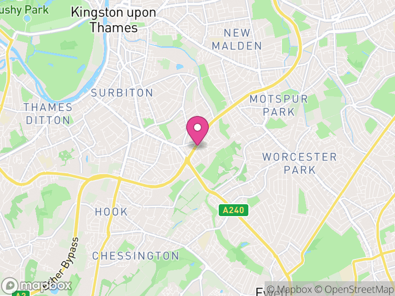 Map of Royal Borough of Kingston upon Thames, Greater London