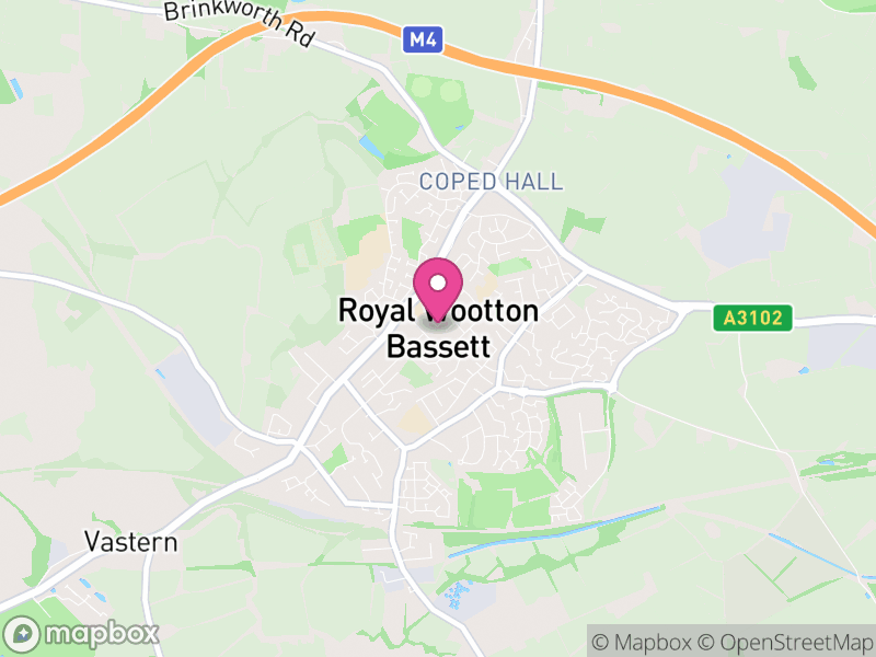 Map of Royal Wootton Bassett, Wiltshire