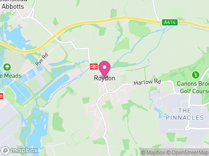 Map of Roydon, Epping Forest