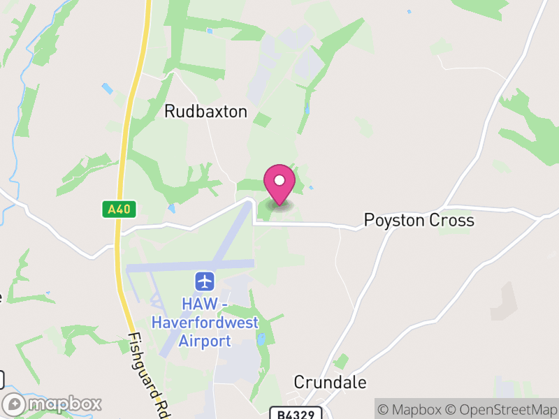 Map of Rudbaxton, Pembrokeshire