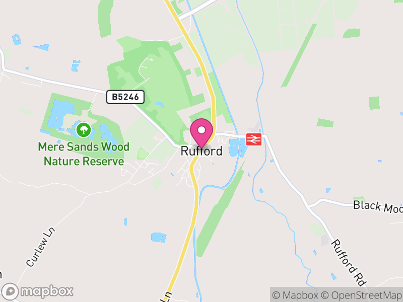 Map of Rufford, West Lancashire