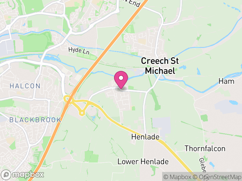 Map of Ruishton, Somerset