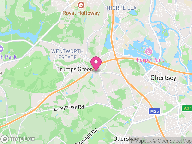 Map of Runnymede, Surrey