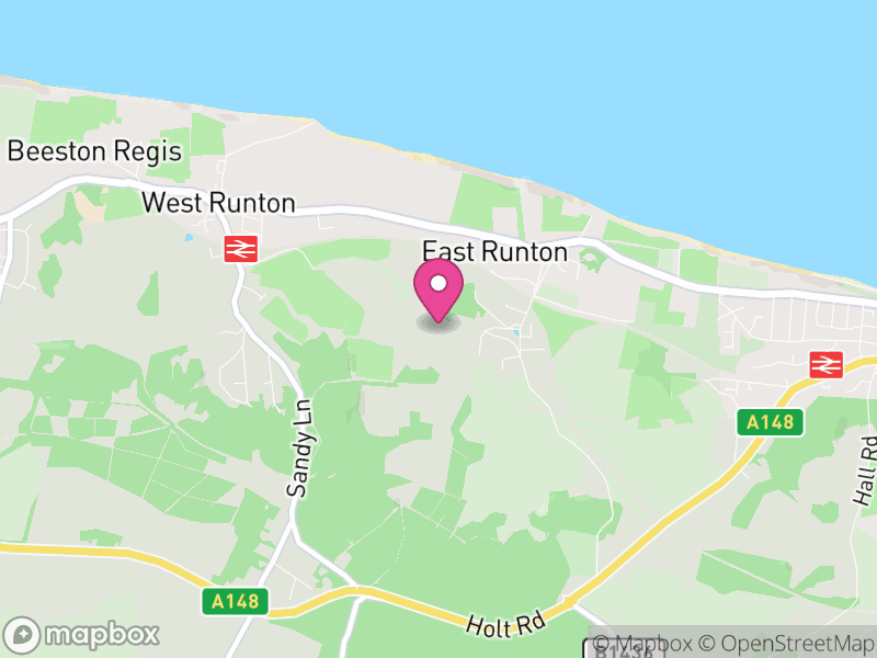Map of Runton, North Norfolk