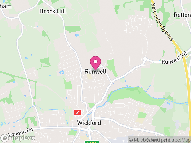Map of Runwell, Chelmsford