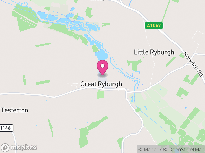 Map of Ryburgh, North Norfolk