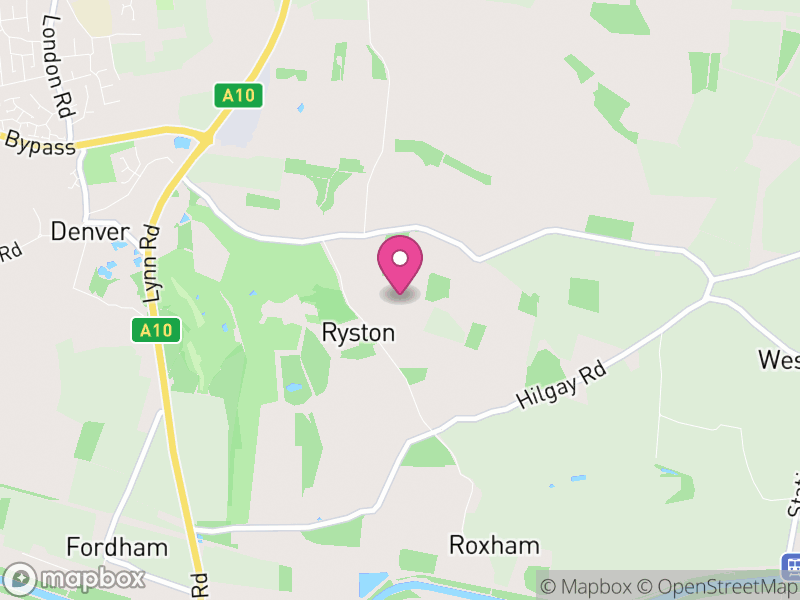 Map of Ryston, King's Lynn and West Norfolk