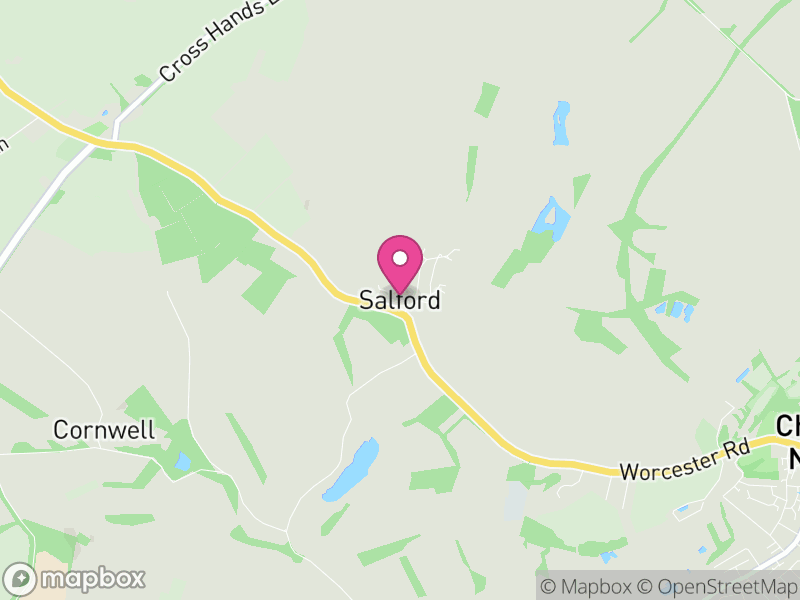 Map of Salford, West Oxfordshire