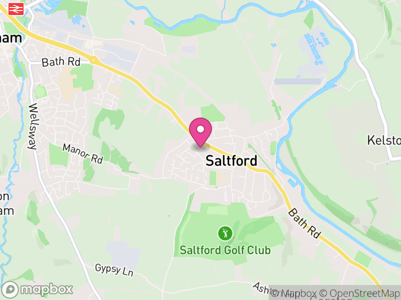 Map of Saltford, Bath and North East Somerset