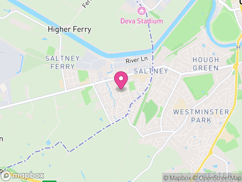 Map of Saltney, Flintshire