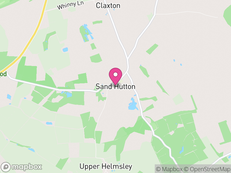 Map of Sand Hutton, North Yorkshire