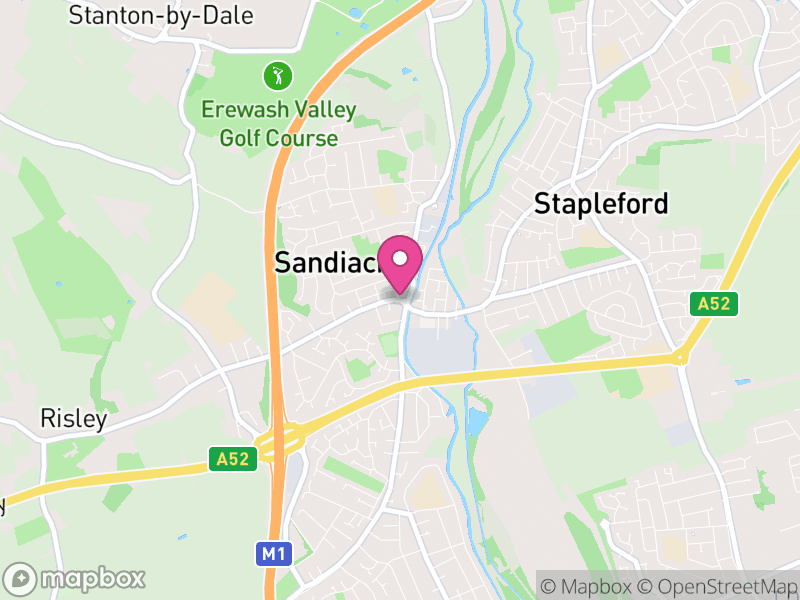 Map of Sandiacre, Erewash