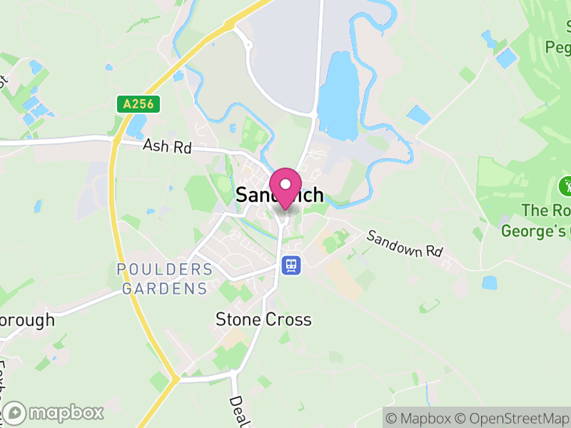 Map of Sandwich, Dover