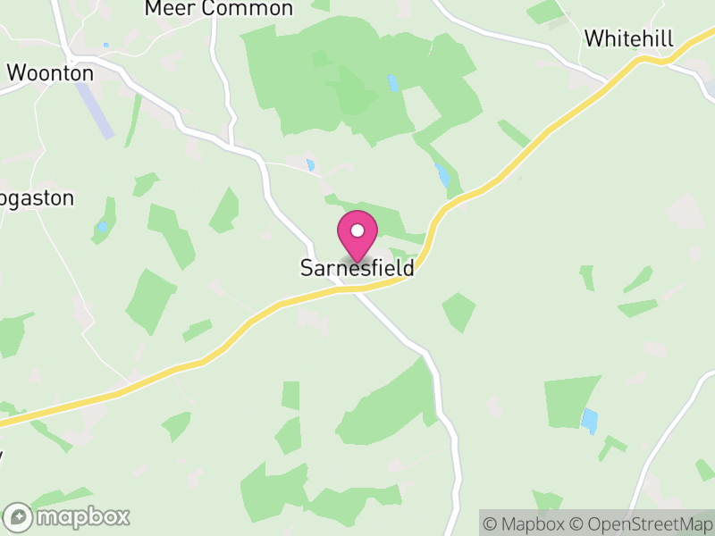Map of Sarnesfield, Herefordshire