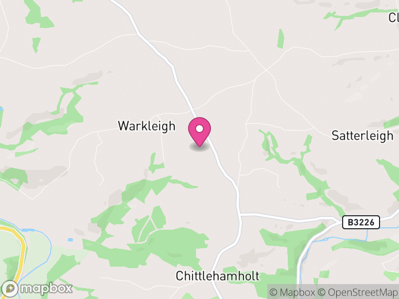 Map of Satterleigh and Warkleigh, North Devon