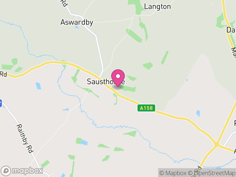 Map of Sausthorpe, East Lindsey