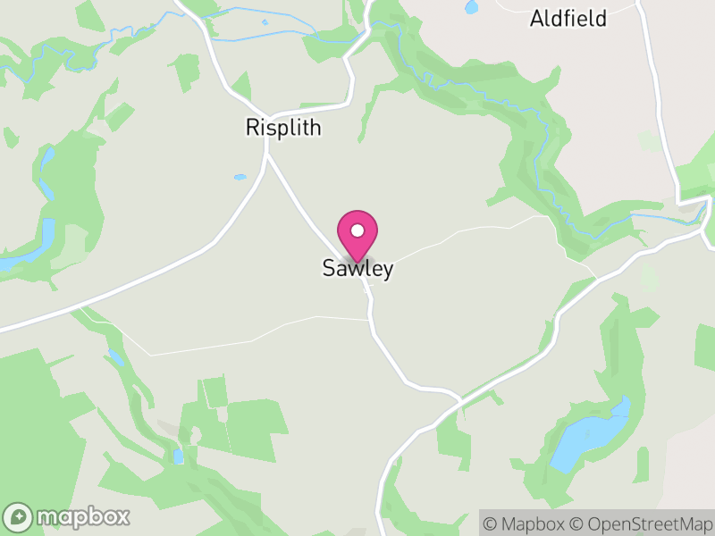Map of Sawley, North Yorkshire