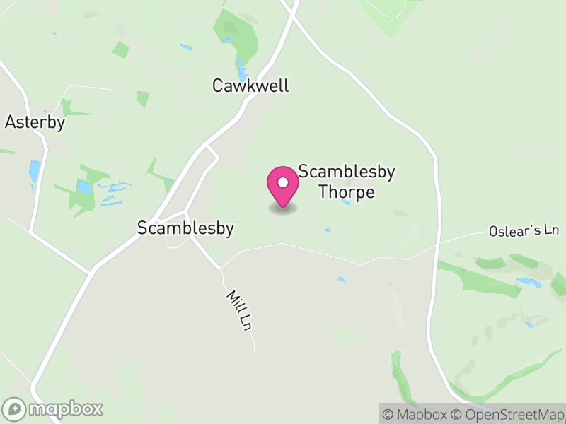 Map of Scamblesby, East Lindsey