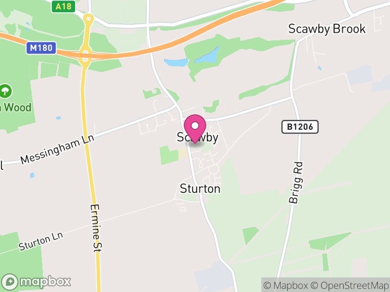 Map of Scawby, North Lincolnshire