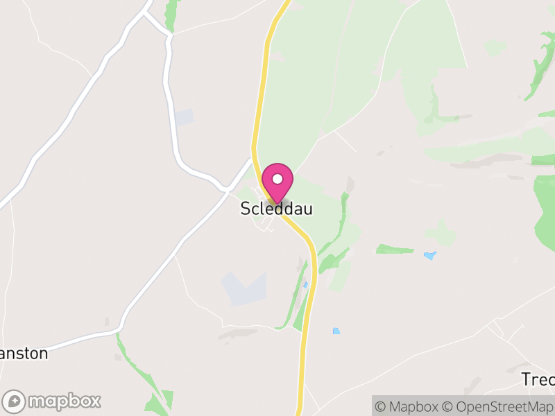Map of Scleddau, Pembrokeshire